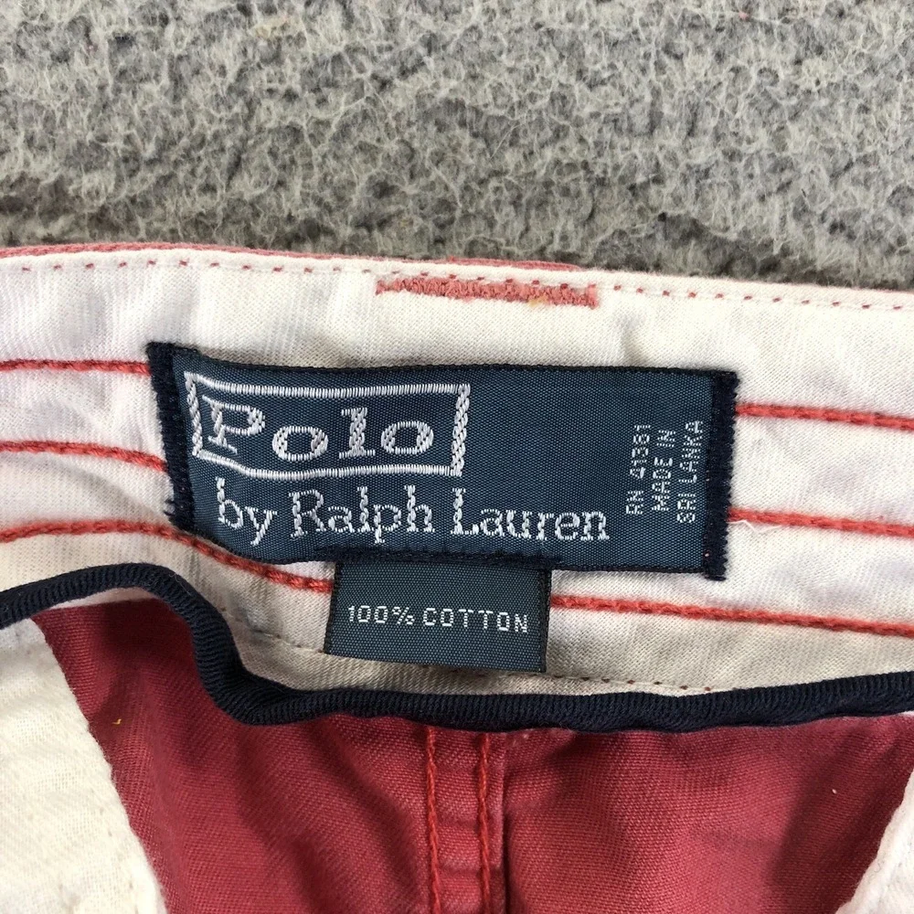 Polo tgRalph Lauren Shorts Mens 40T Pink Cargo Utility Preppy Summer Classic